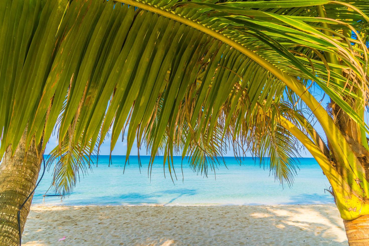 bellissima spiaggia tropicale e mare foto