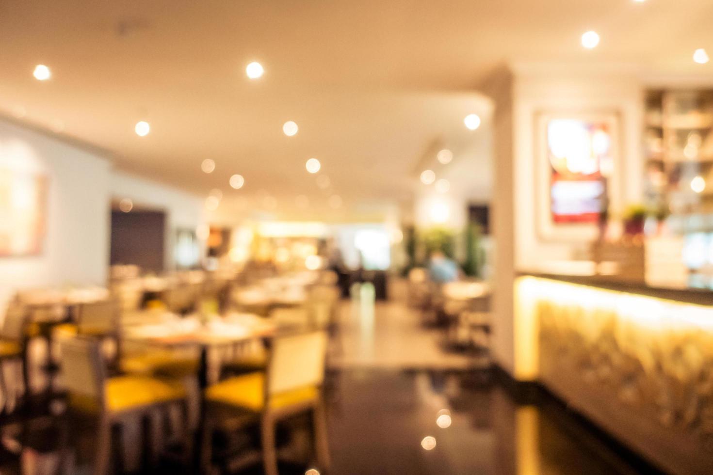 sfocatura astratta ristorante e bar interno foto