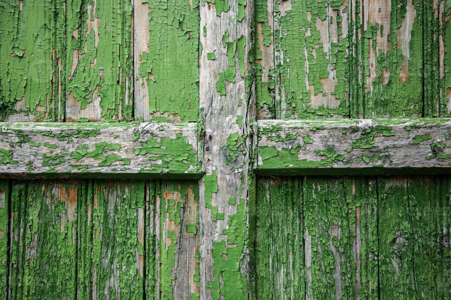 parete di legno dipinta di verde foto