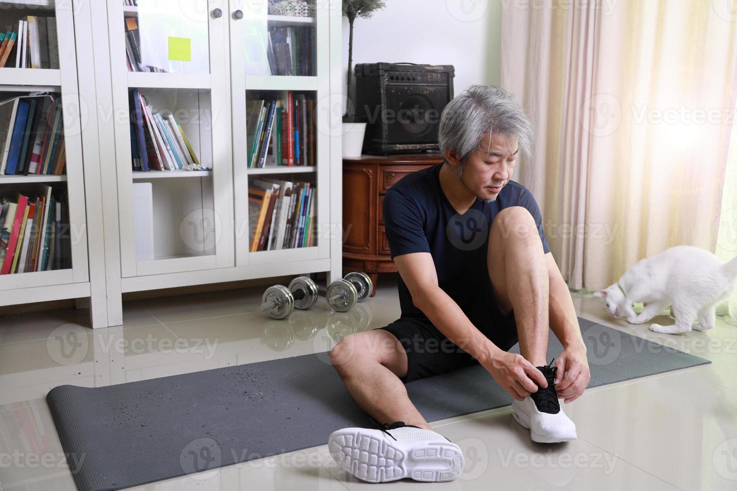 allenamento uomo asiatico foto