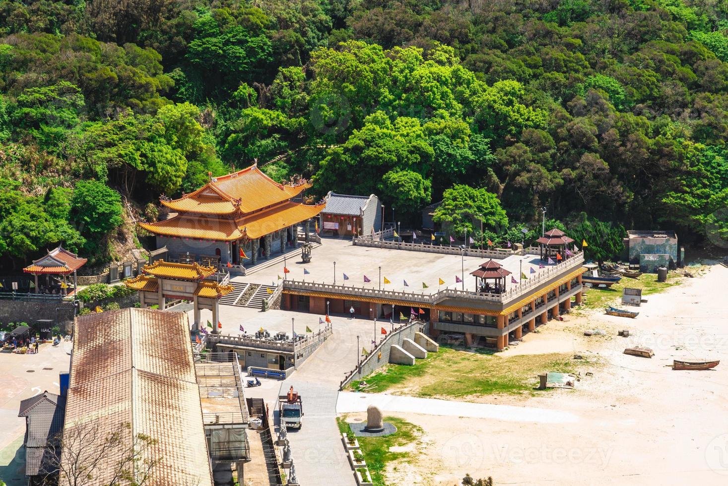 tempio di mazu tianhou nell'isola di nangan, matsu, taiwan foto