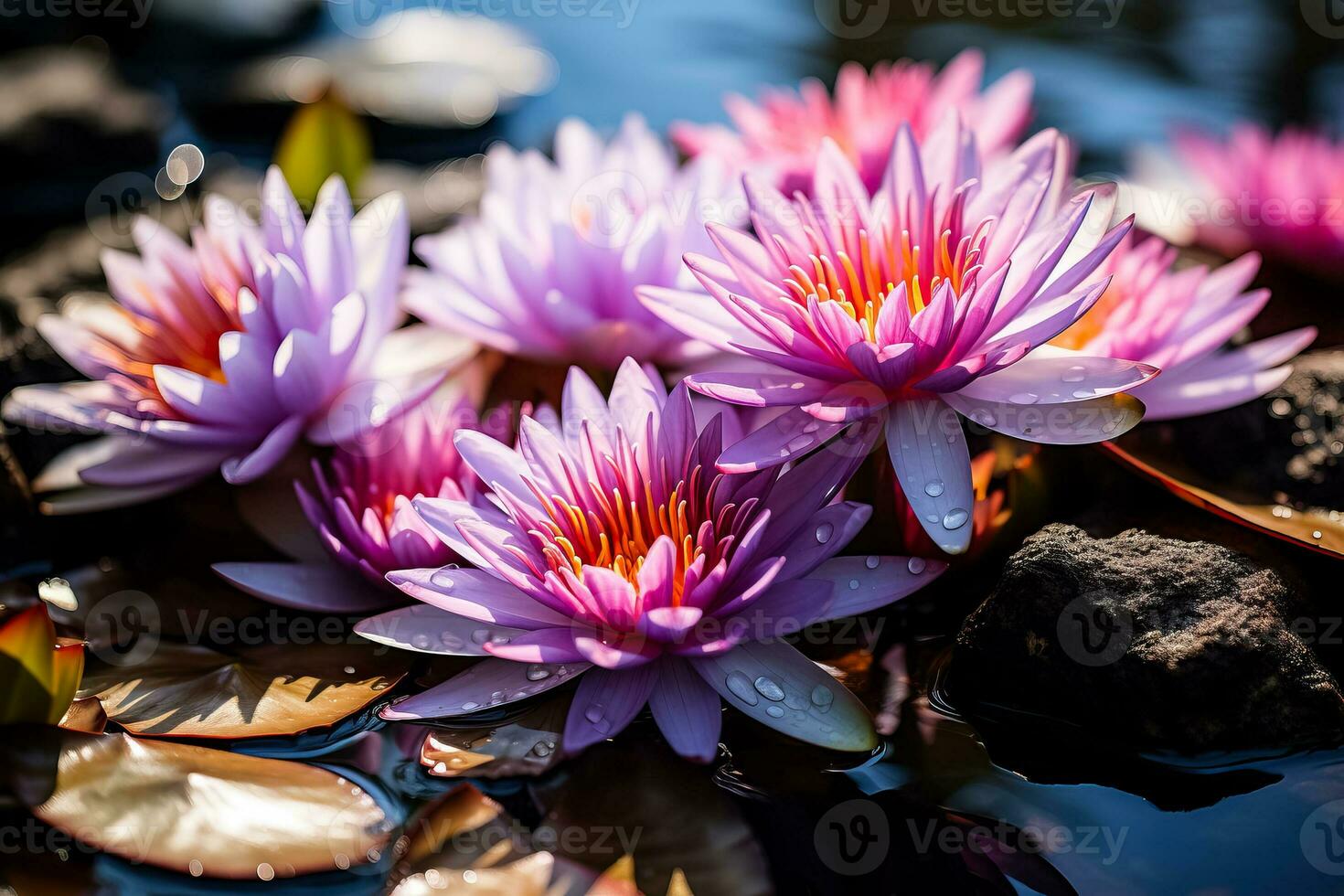 acqua gigli Usato nel naturale piscina per privo di sostanze chimiche acqua filtrazione e purificazione foto