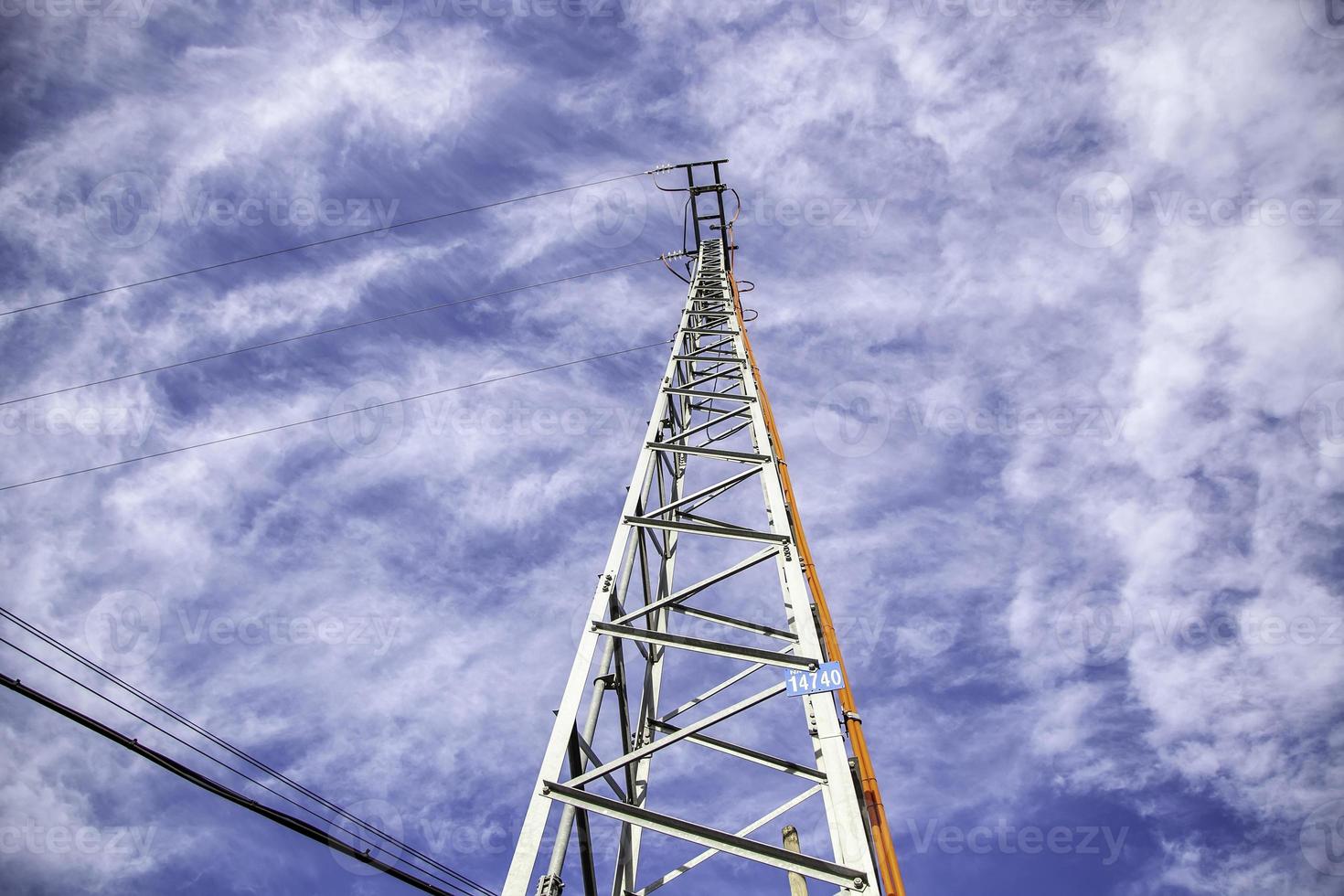 energia elettrica della torre foto