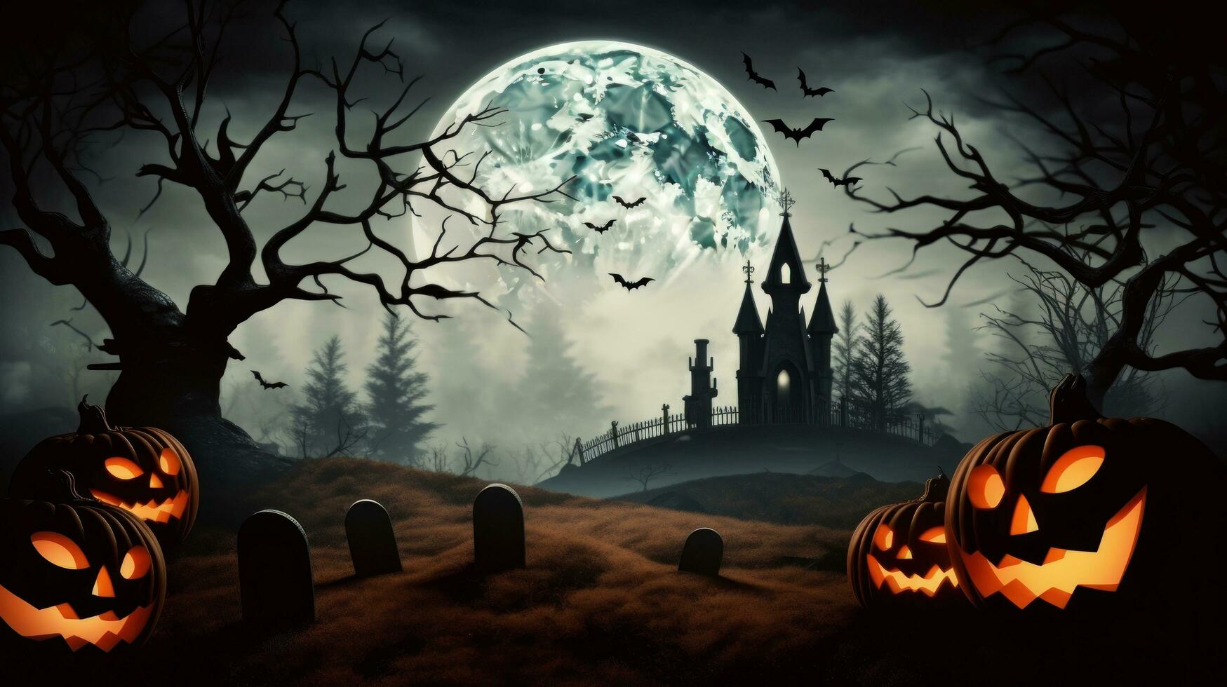sfondo di halloween spettrale foto
