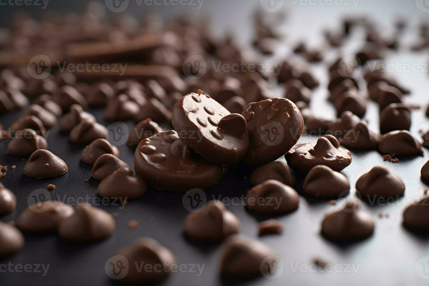 cioccolatini patatine fritte isolato su bianca sfondo foto