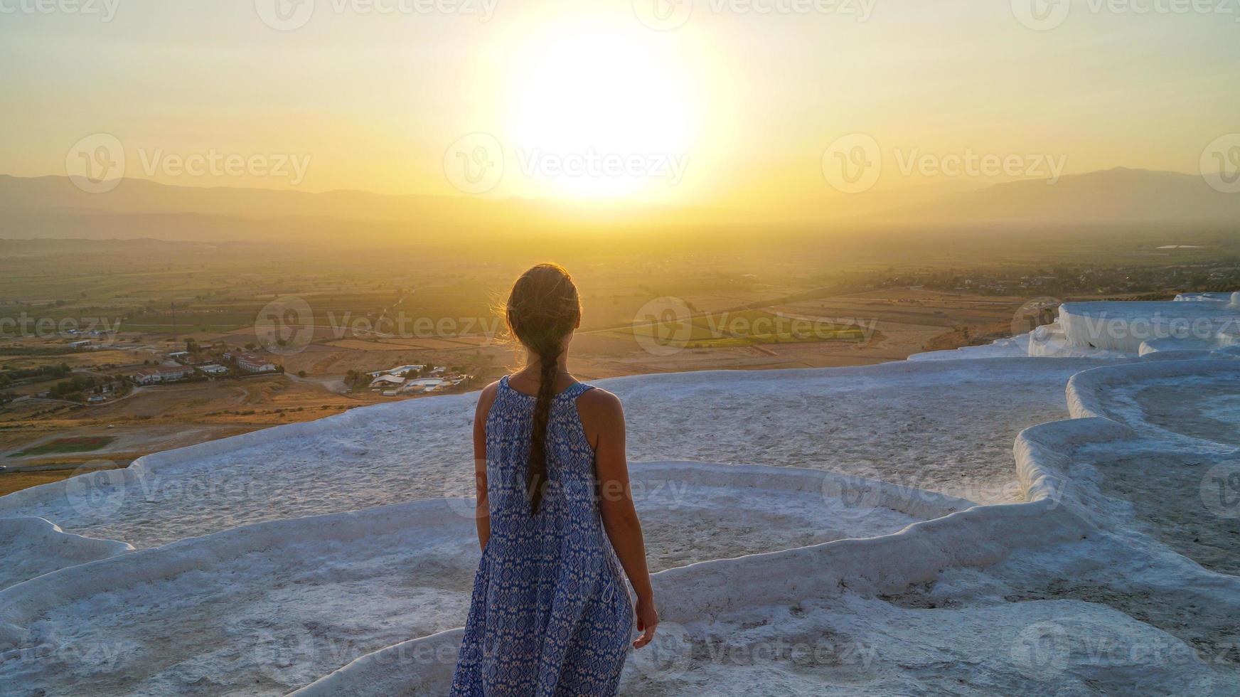 tramonto a pamukkale foto