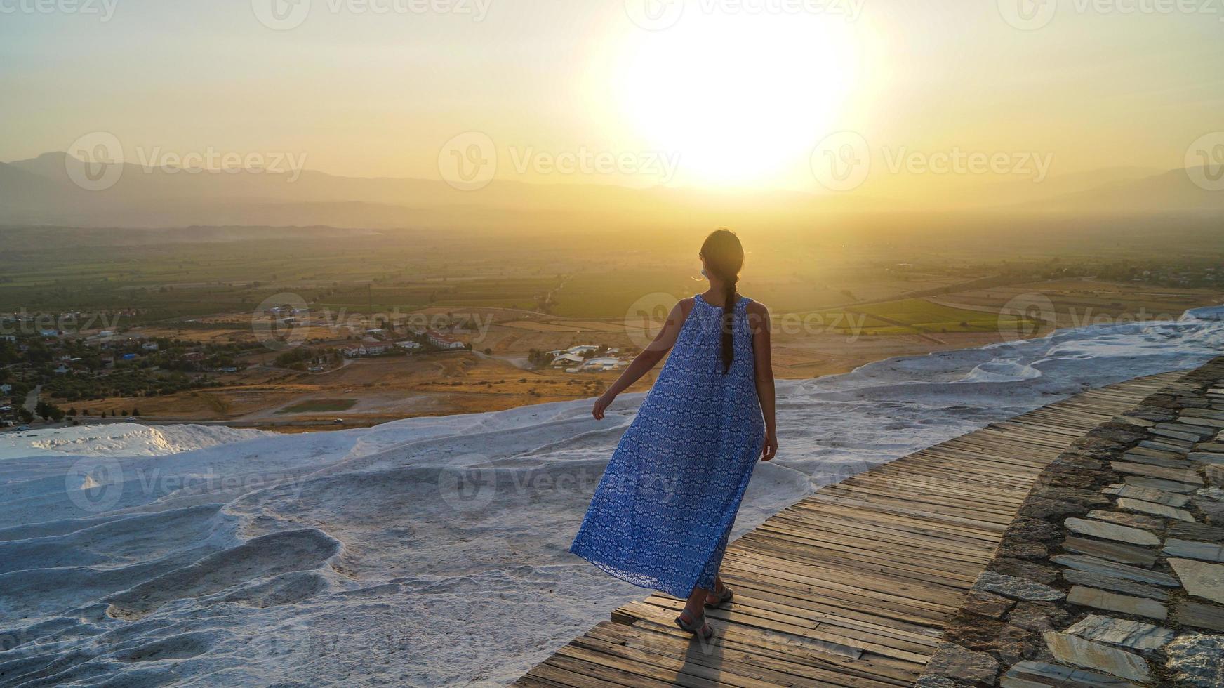 tramonto a pamukkale foto