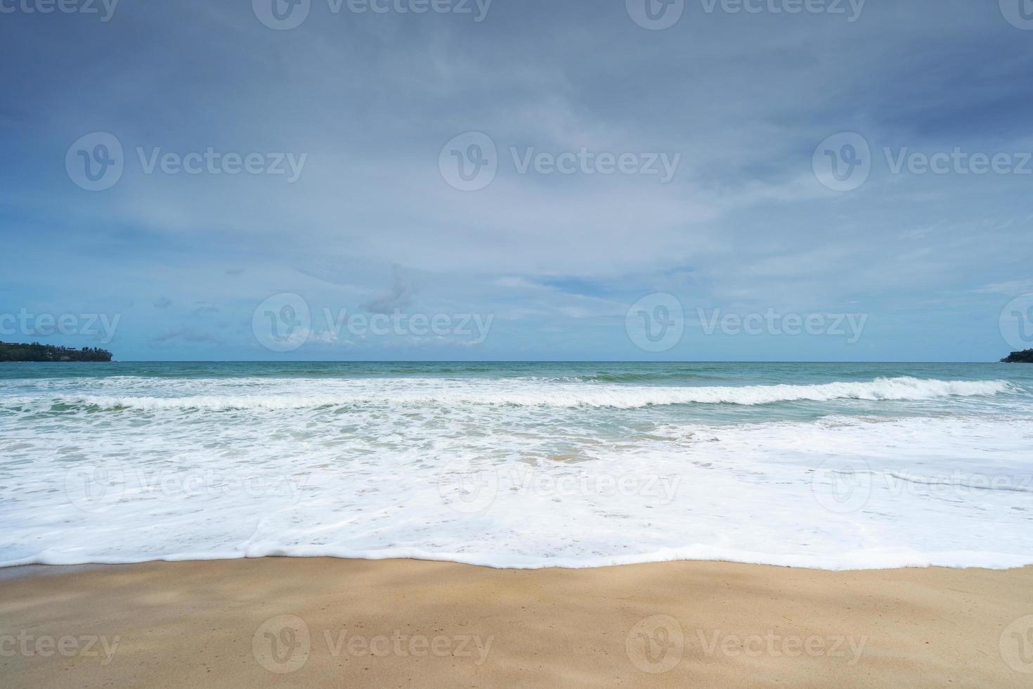 sfondo spiaggia estiva tropicale vuota foto