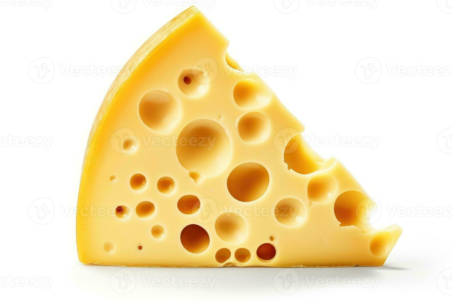 pezzo di delizioso formaggio tagliare su su un' bianca sfondo. foto