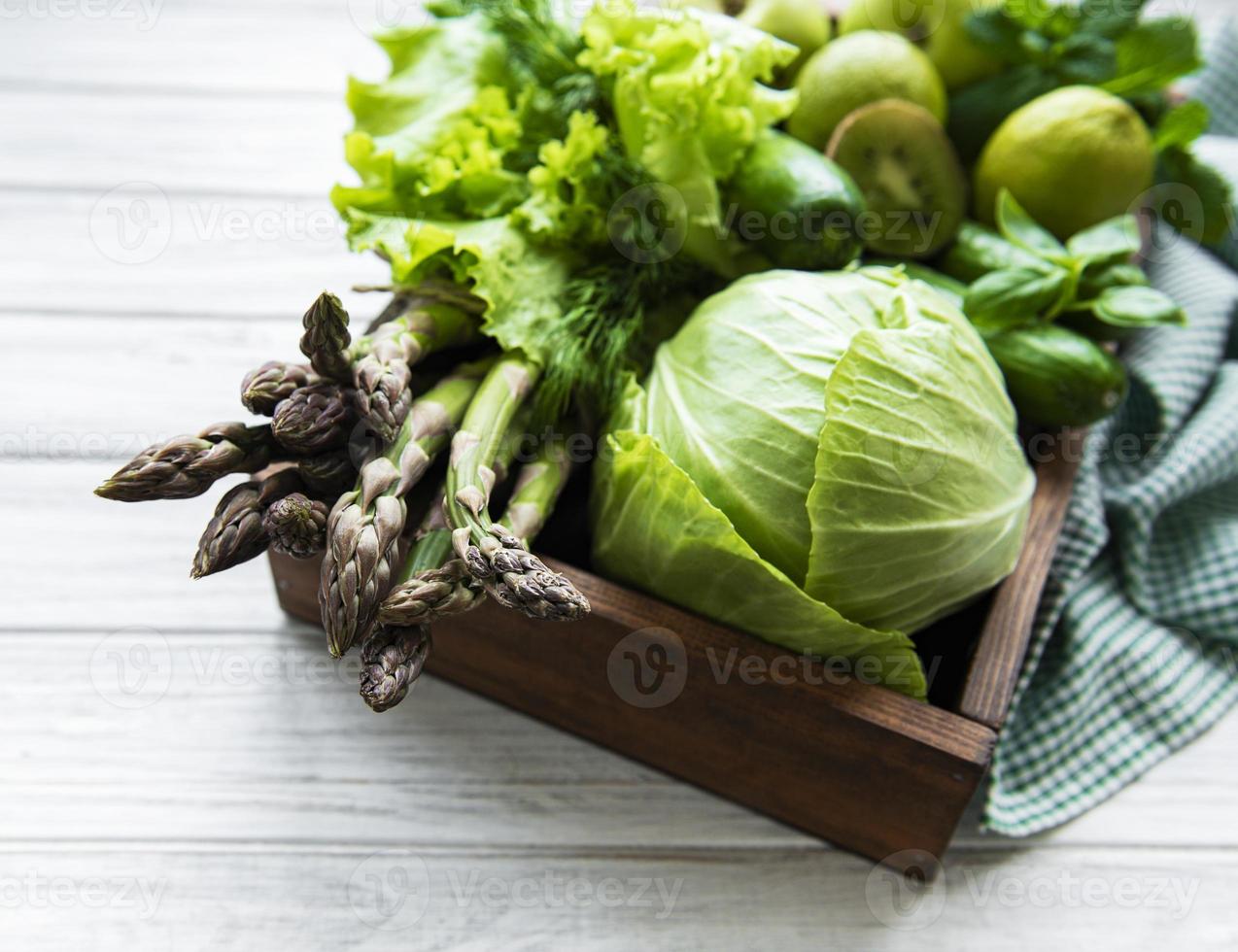 concetto di cibo vegetariano sano foto