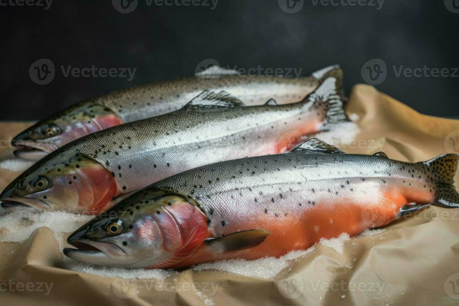 fresco cottura al forno pesce. creare ai foto