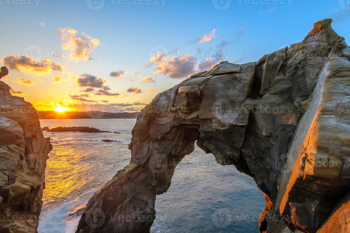 roccia degli elefanti a shenao, taipei, taiwan foto