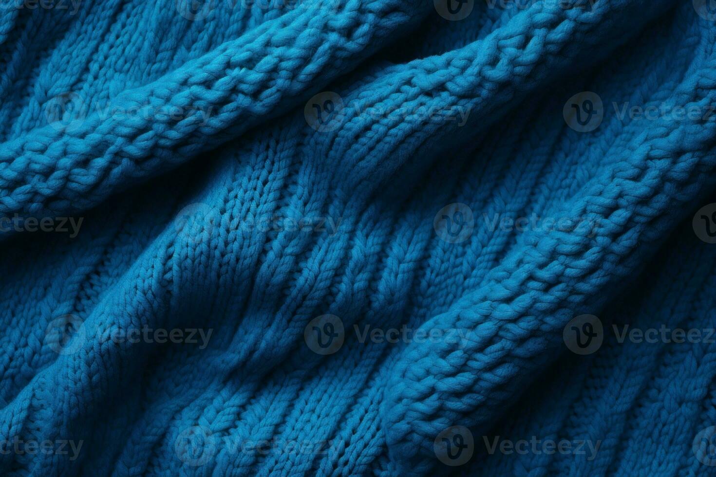 blu maglione maglia sfondo. creare ai foto