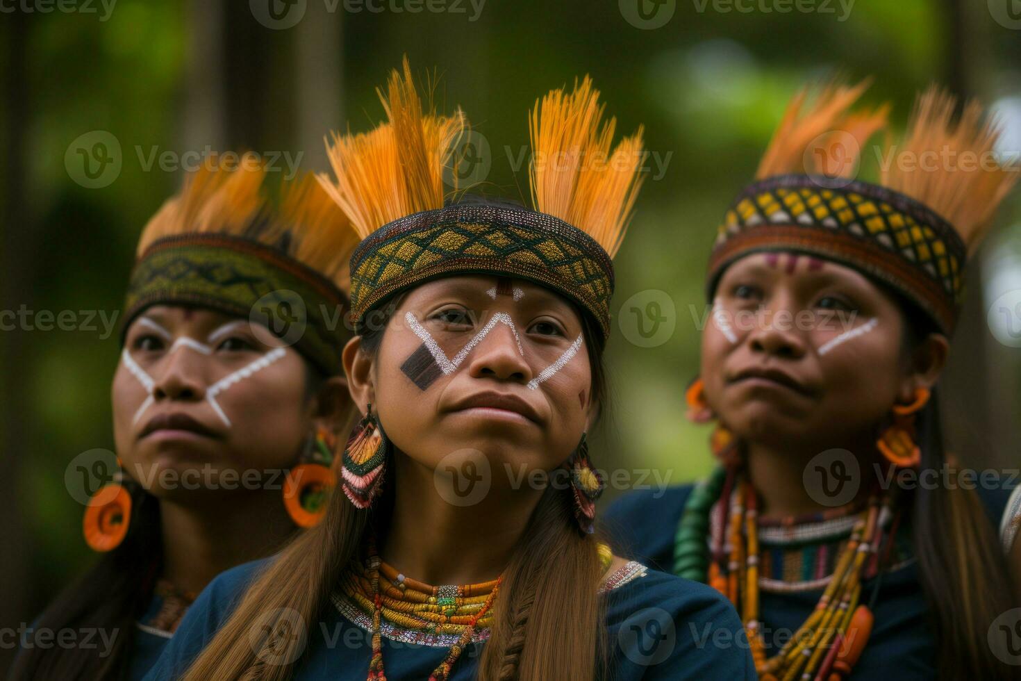 amazzonia tribù bambini latino. creare ai foto