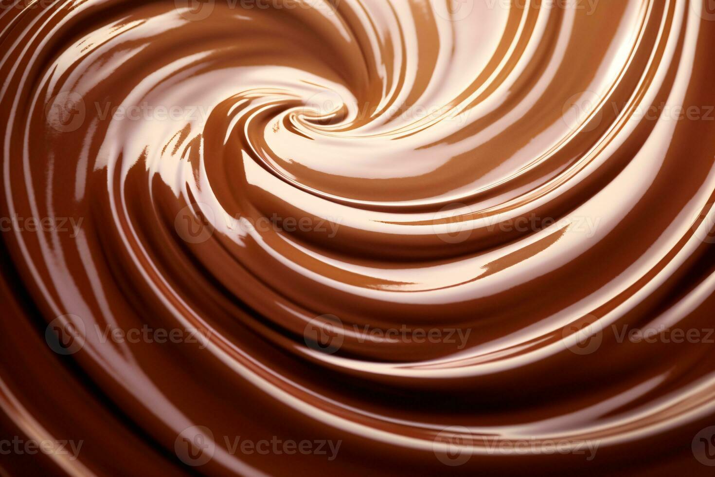 danza di leggero e ombra - turbinii di cioccolato crema contro luminoso fondale ai generativo foto