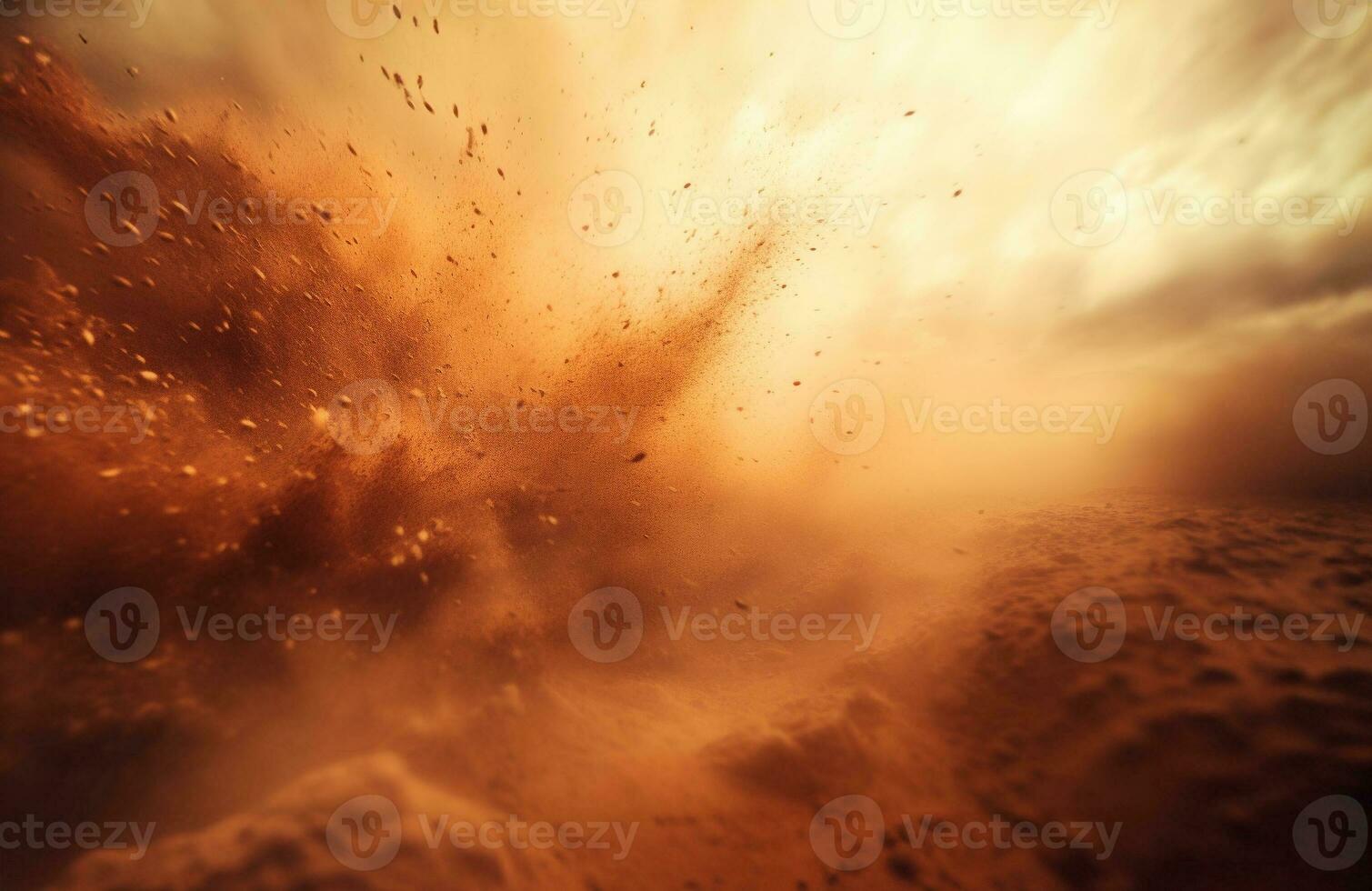 astratto d'oro polvere esplosione. astratto colorato sfondo. generativo ai. foto