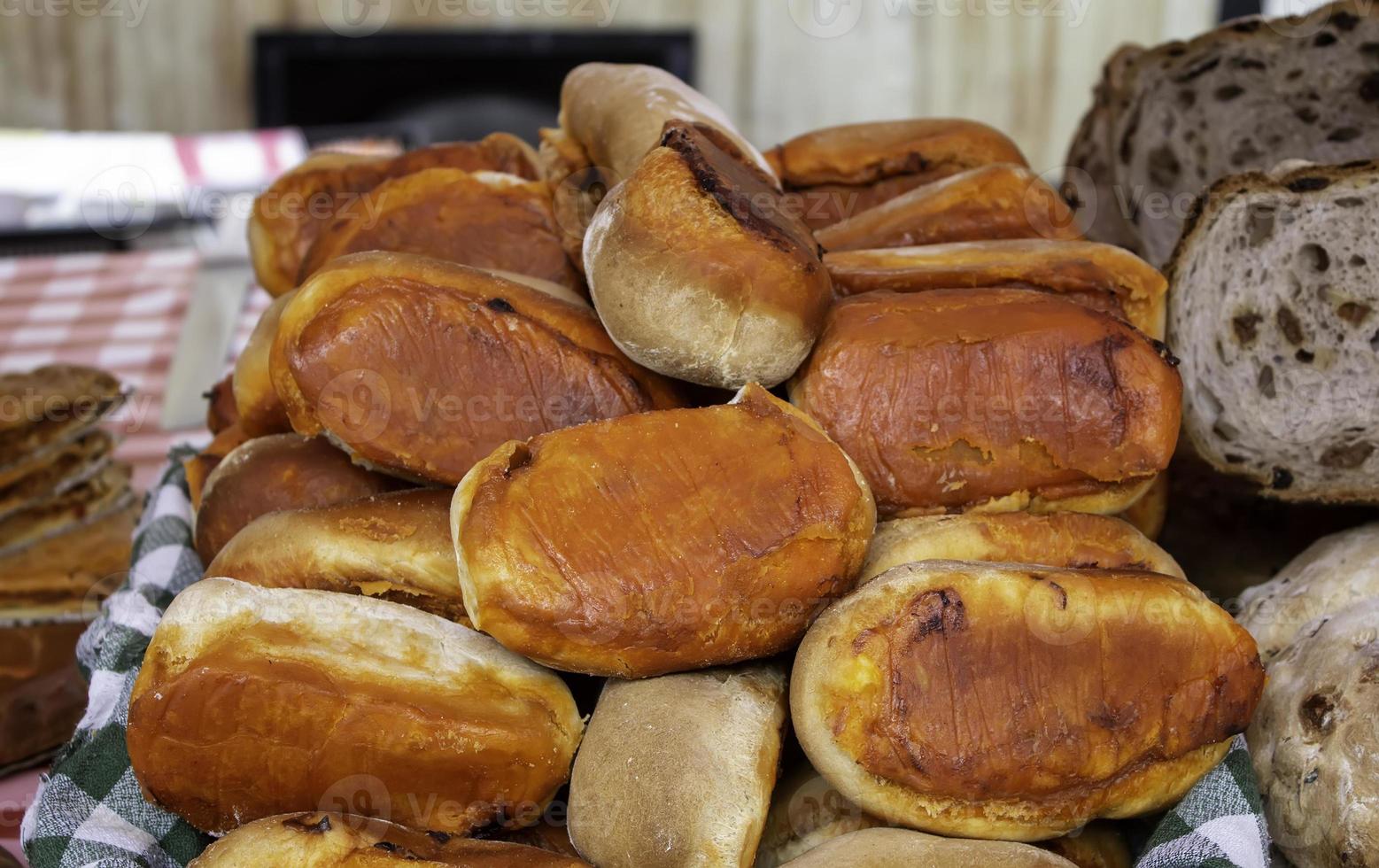 fette di panino al chorizo foto