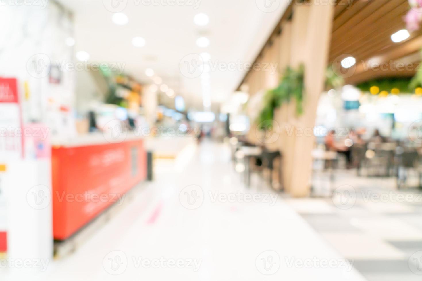 sfocatura astratta centro commerciale per lo sfondo foto