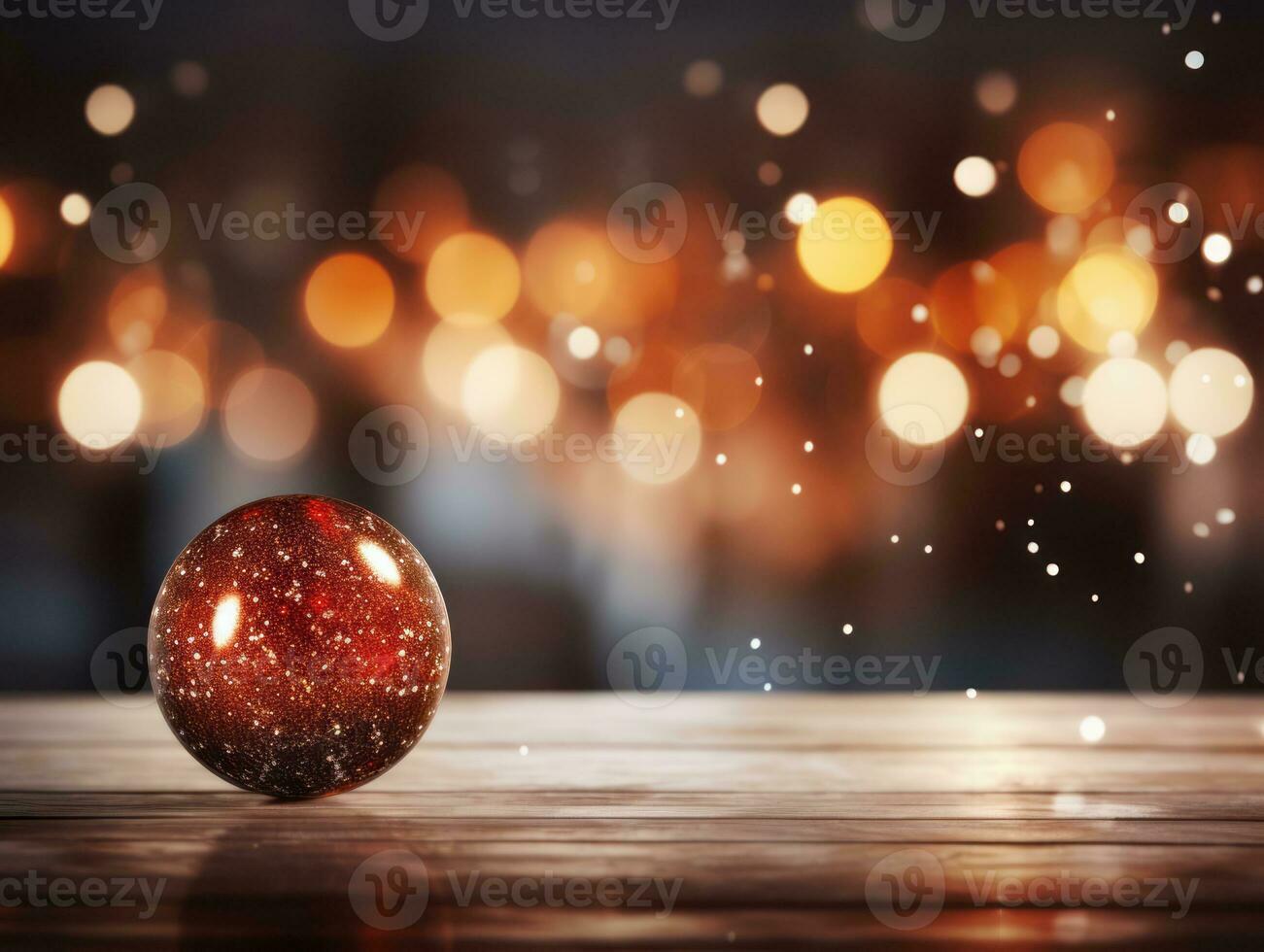 Natale composizione con copia spazio bokeh sfondo ai generativo foto