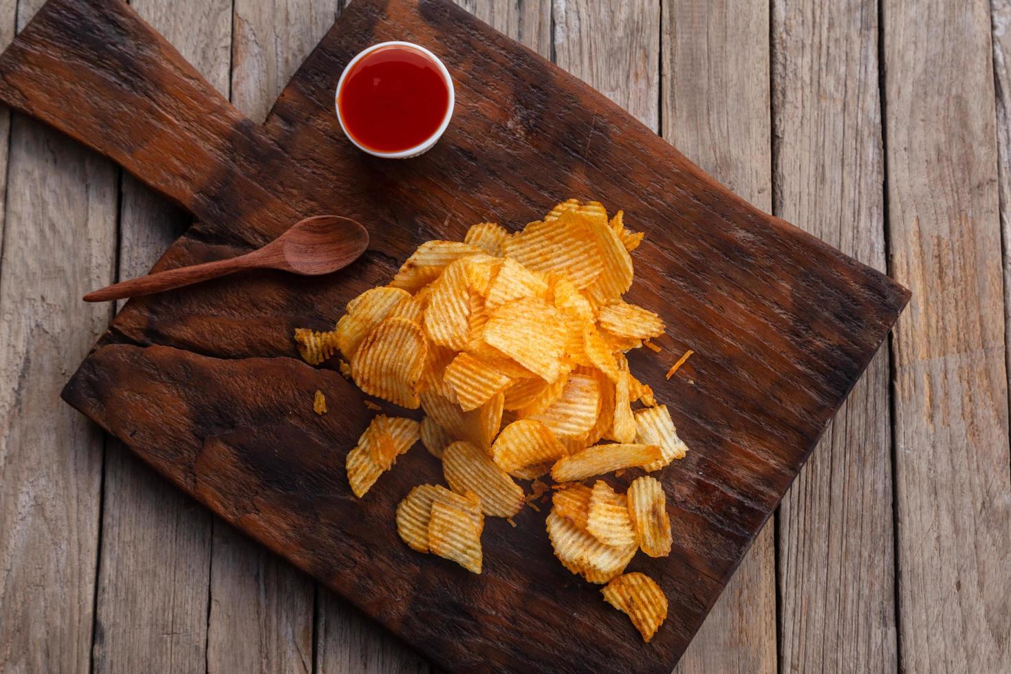 Ricetta Chips di patate alla paprika affumicata fatta in casa foto
