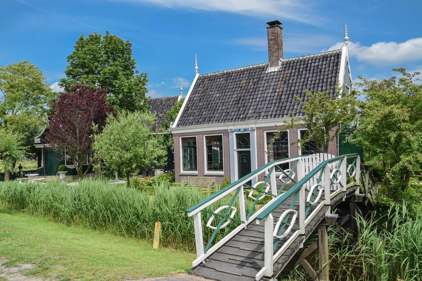 casa tradizionale a Zaanse Schans, Paesi Bassi, il 19 giugno 2016 foto