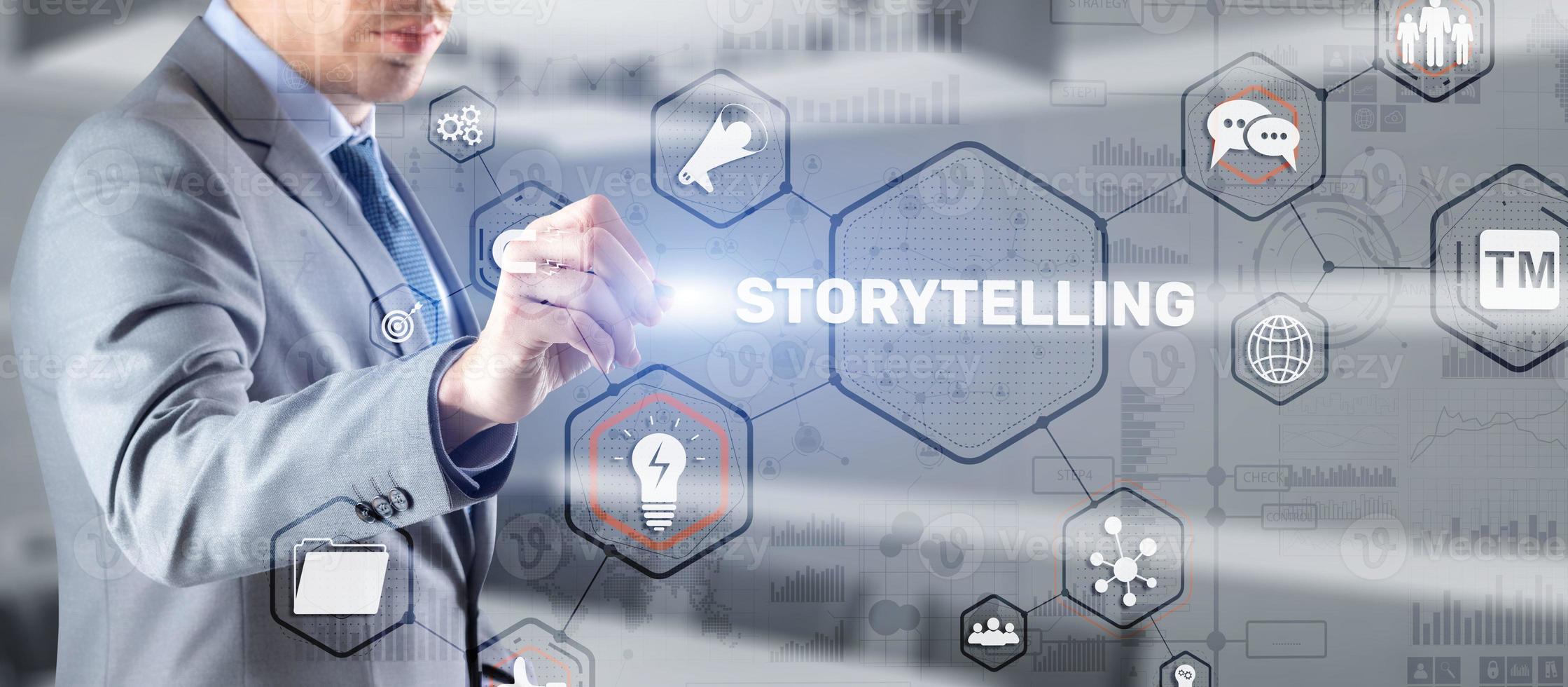 storytelling attività sociale e culturale di condivisione di storie. foto