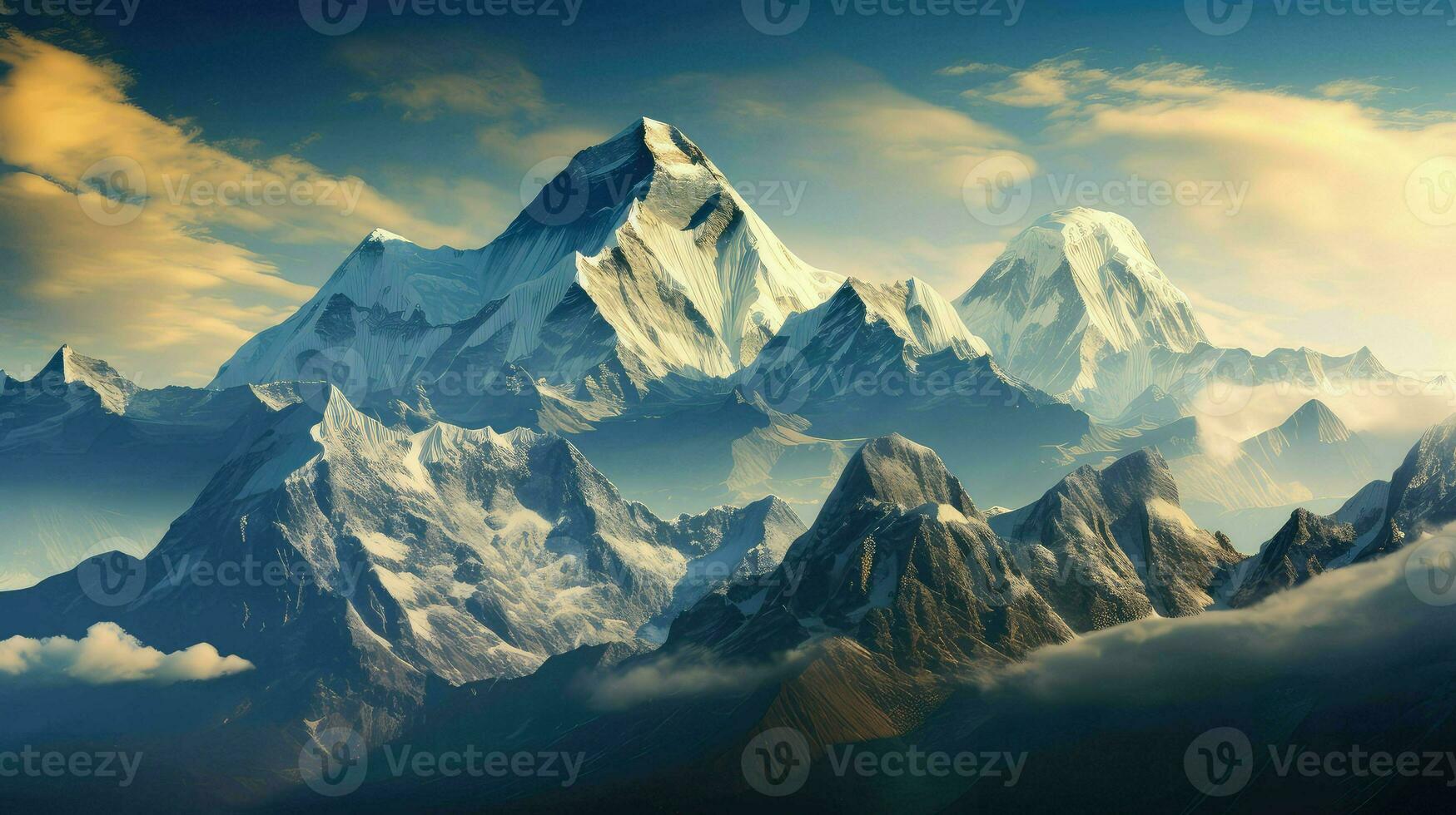 montagna il himalayano altezza ai generato foto
