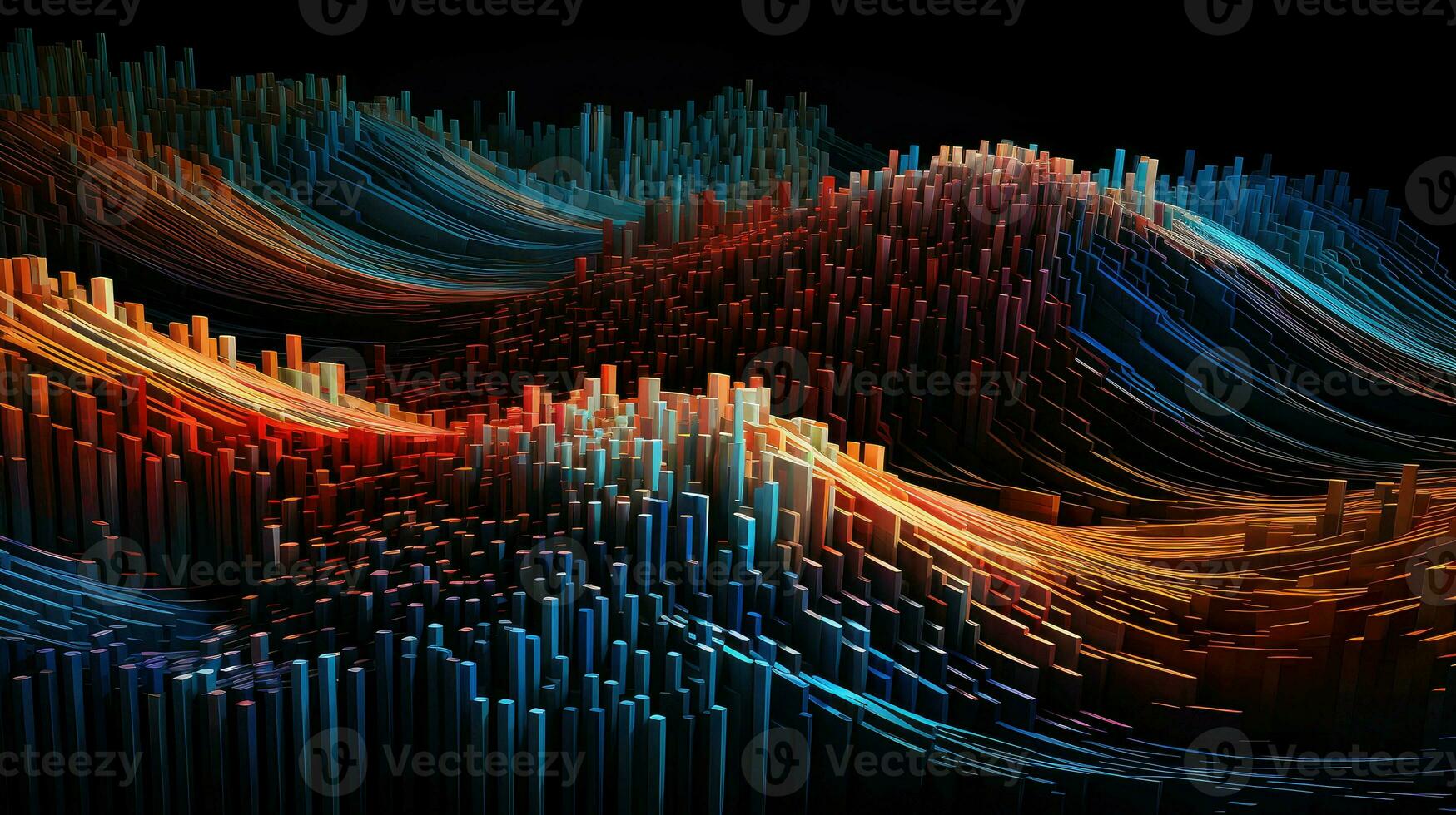 tecnologia dati ordinamento convergenza ai generato foto