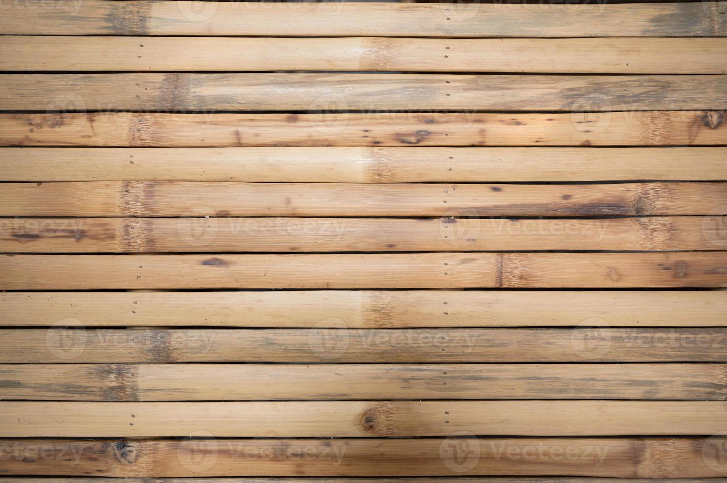 piano del tavolo di tessitura corteccia secca legno di bambù di artigianato foto