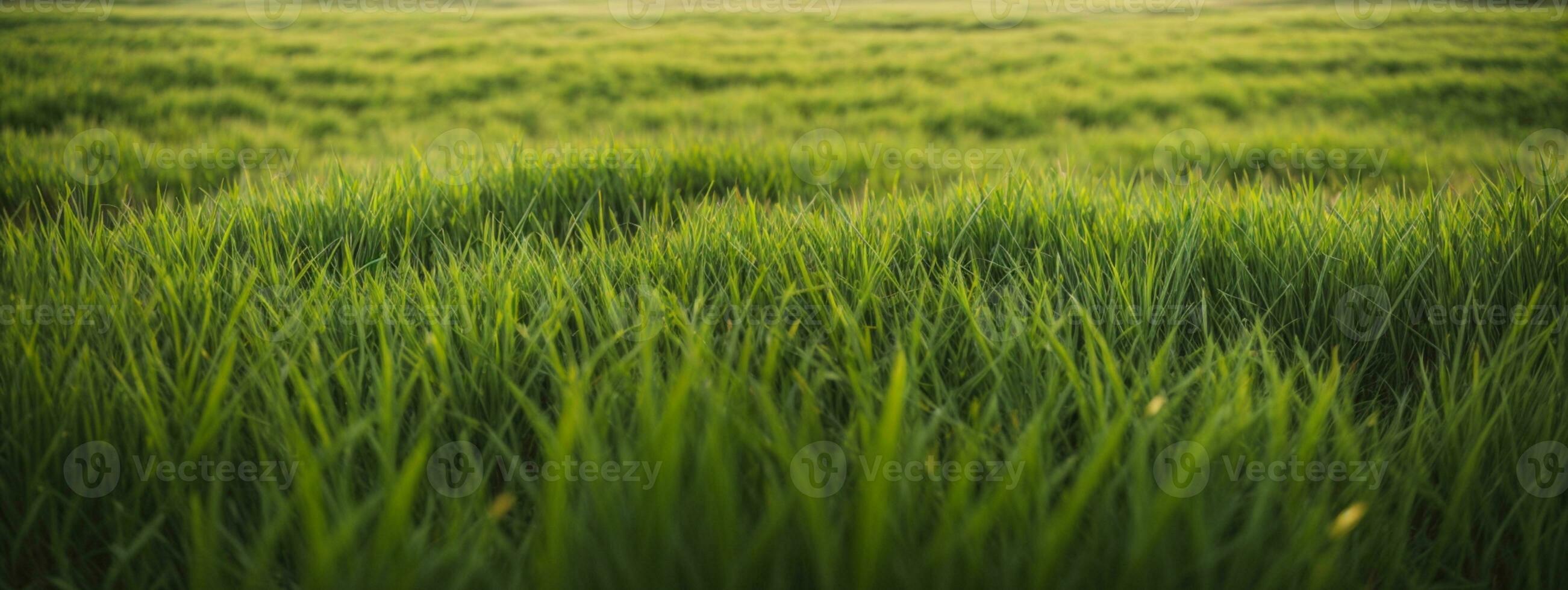 lussureggiante verde erba prato sfondo. ai generato foto