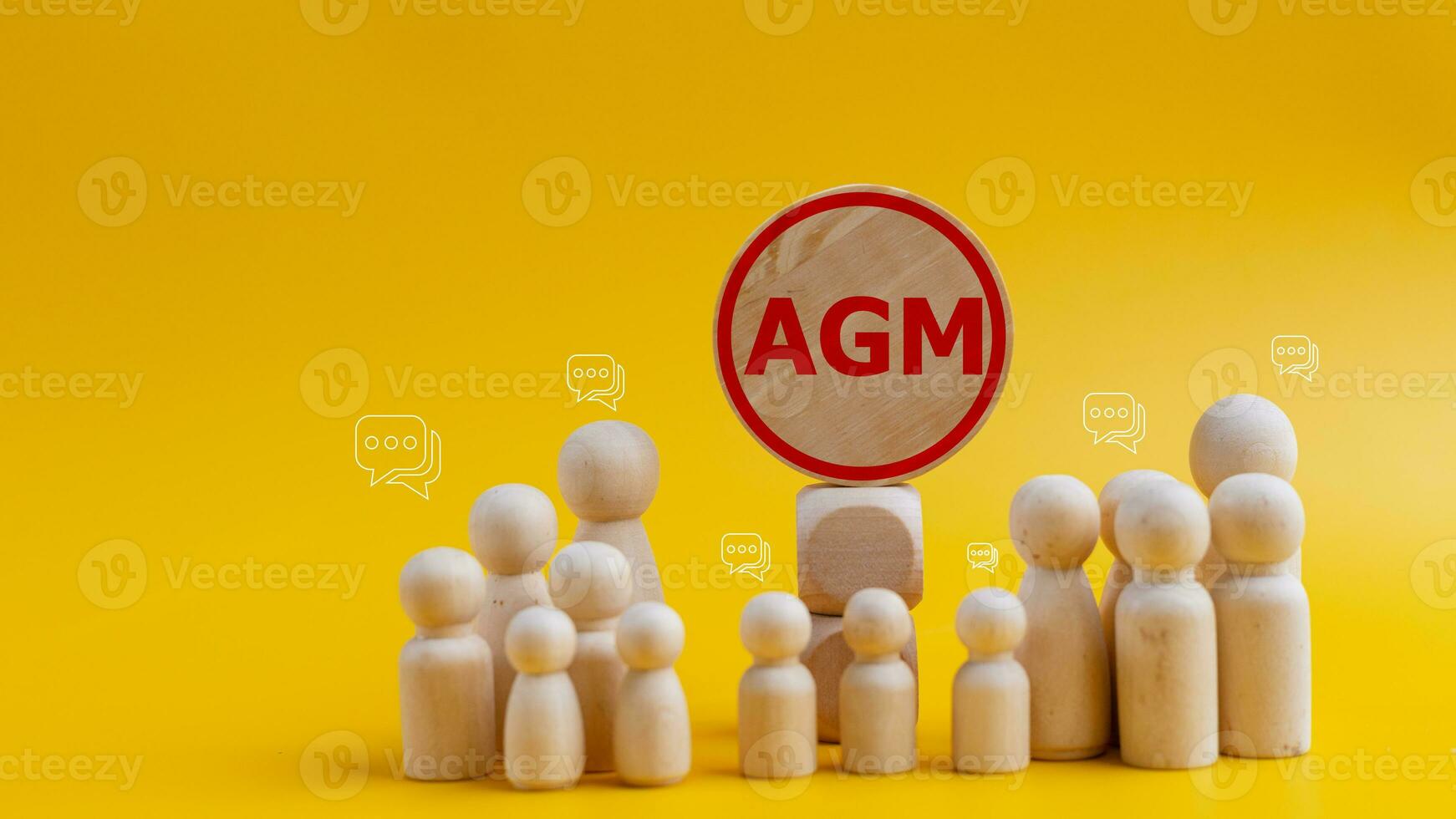 concettuale Immagine di un' gruppo di persone con il parola agm. attività commerciale concetto. agm annuale generale incontro foto