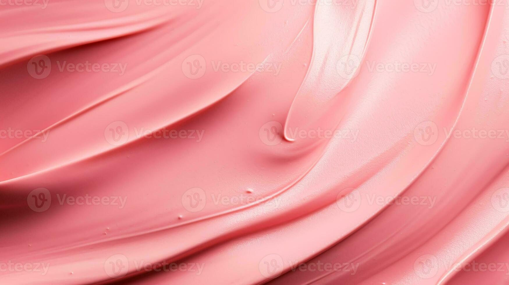 gomma da masticare rosa trucco, bellezza Prodotto struttura come astratto trucco cosmetico sfondo, schiacciato cosmetici, generativo ai foto