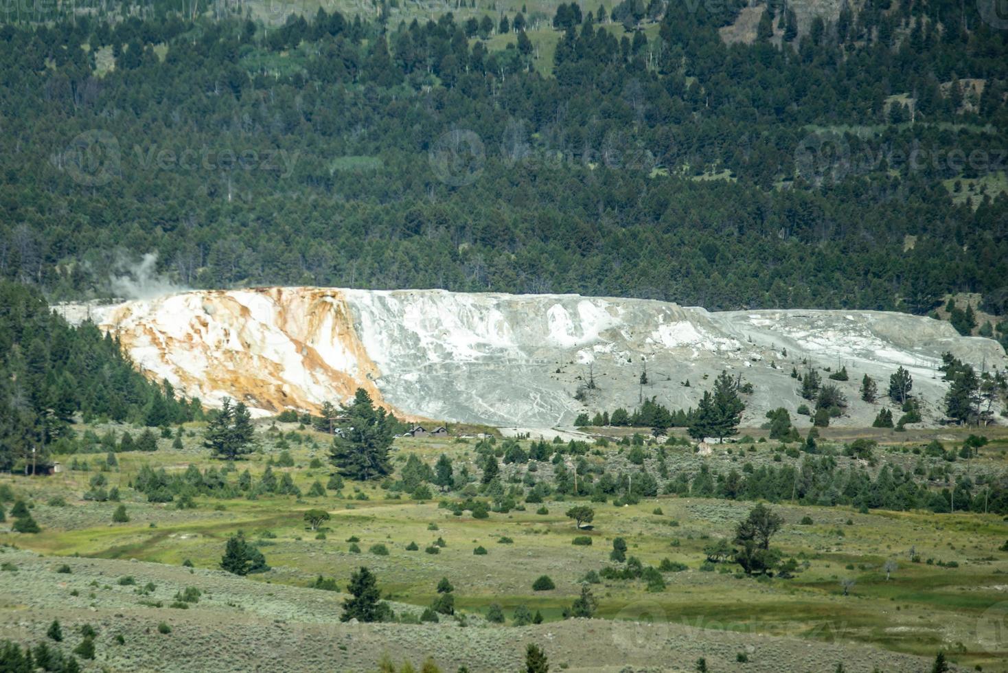 gigantesche sorgenti termali nel parco nazionale di Yellowstone. Stati Uniti d'America foto