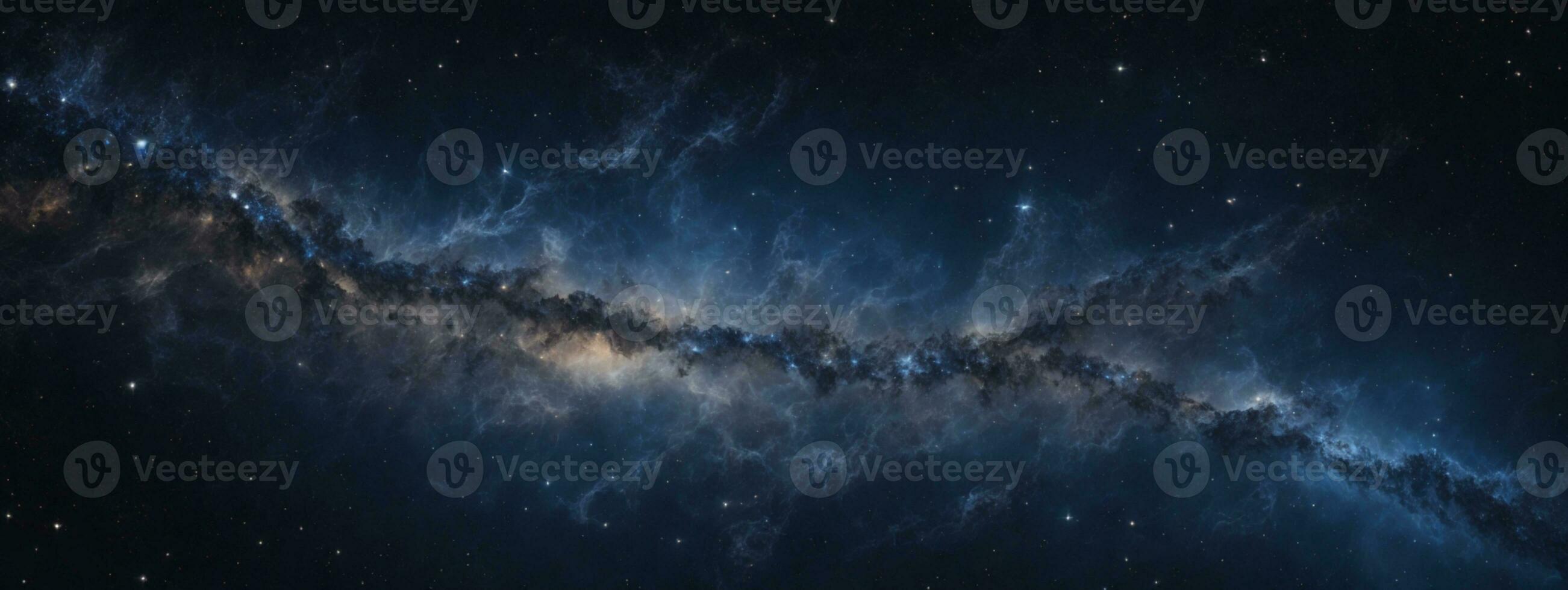 stelle e galassia esterno spazio cielo notte universo nero stellato sfondo di brillante campo stellare. ai generato foto