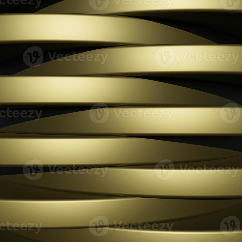 sfondo oro di lusso con struttura in metallo in stile astratto 3d foto