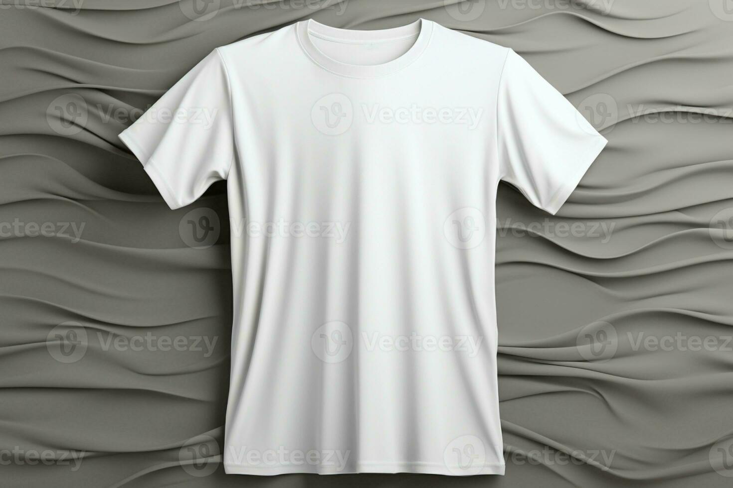 monocromatico appello grigio fondale complementi bianca t camicie, invitante personalizzato abbellimenti ai generato foto