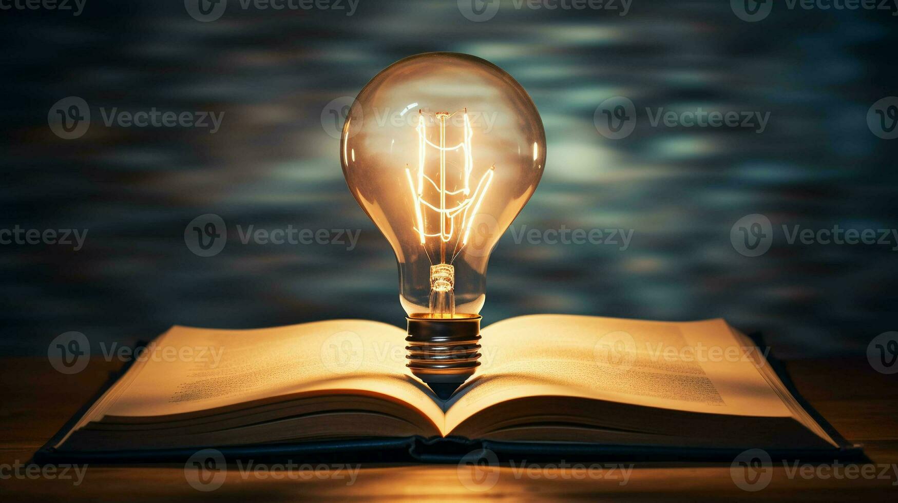 libro dà idee. leggero lampadina su un Aperto libro simboleggia  ispirazione. ideale per creativo concetti 29303088 Stock Photo su Vecteezy