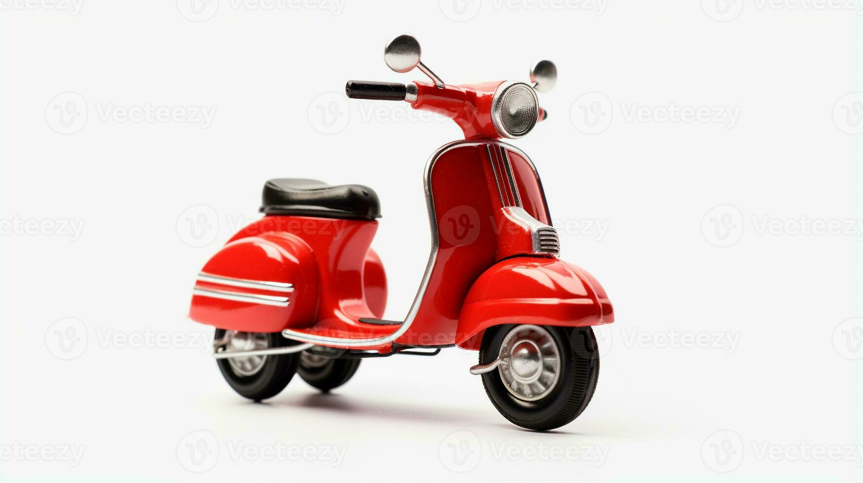 visualizzazione un' 3d miniatura vespa. generativo ai foto