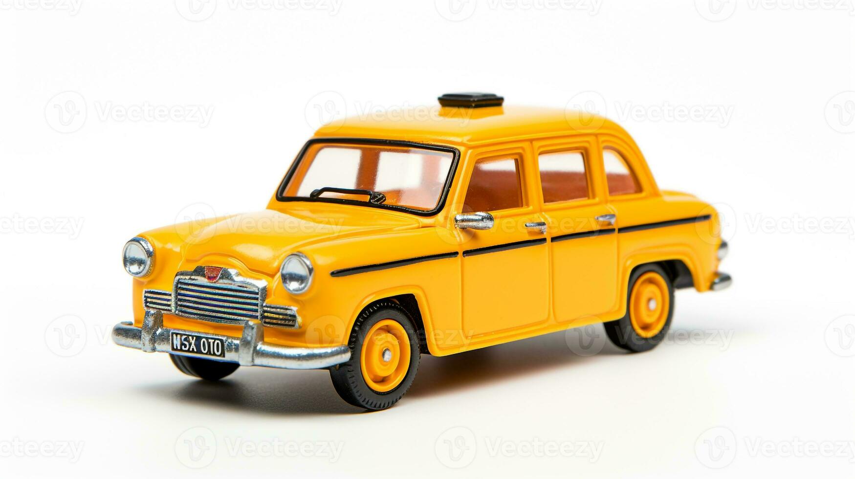 visualizzazione un' 3d miniatura Taxi. generativo ai foto