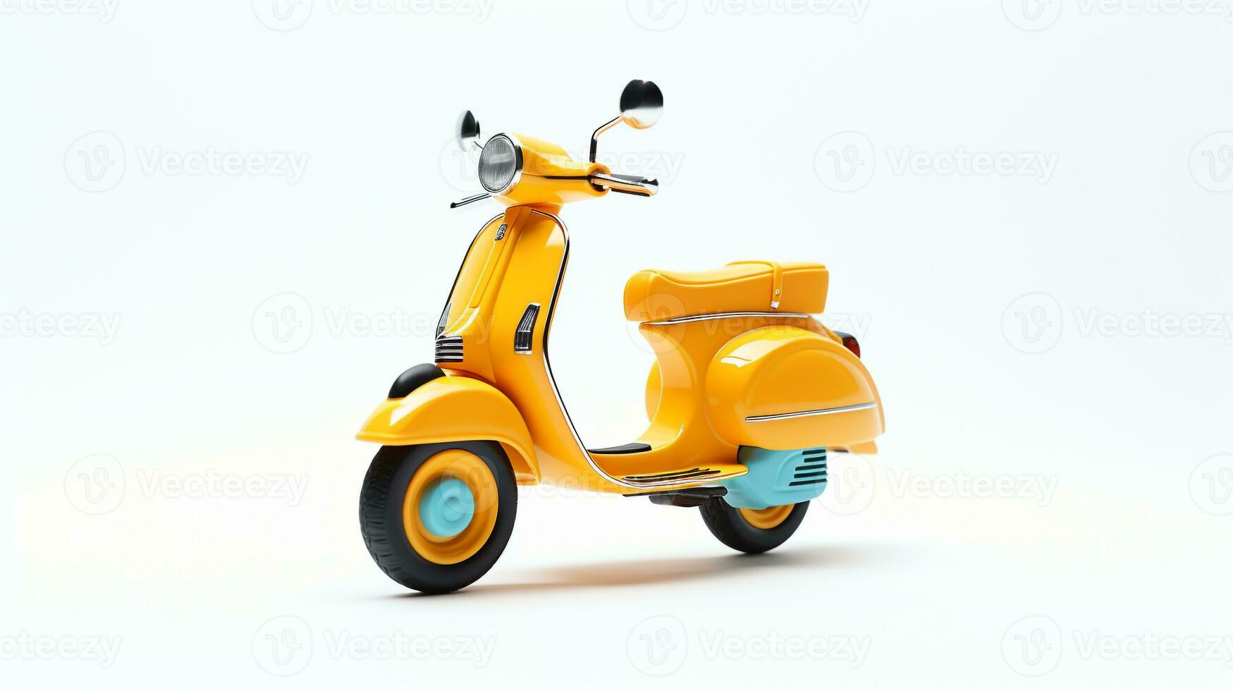 visualizzazione un' 3d miniatura scooter. generativo ai foto