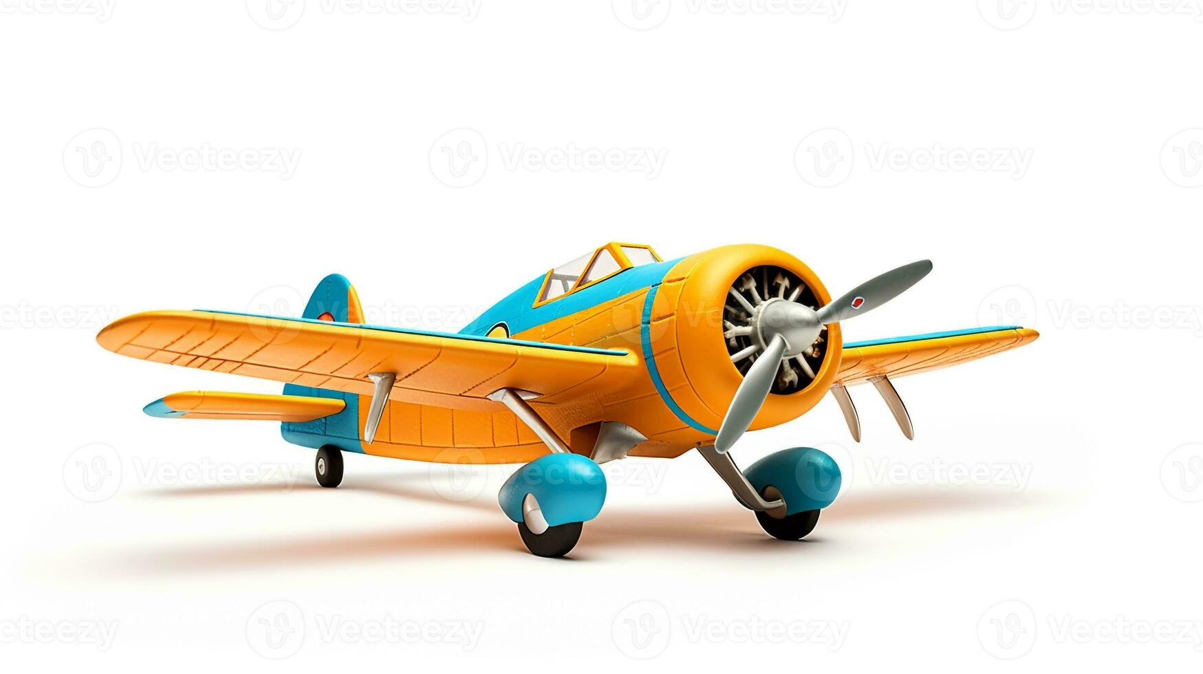 visualizzazione un' 3d miniatura aereo. generativo ai foto