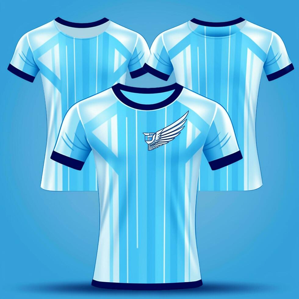 impostato di calcio maglia o calcio kit modello design foto