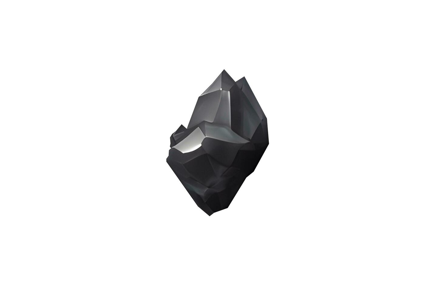3d nero diamante pietra preziosa foto