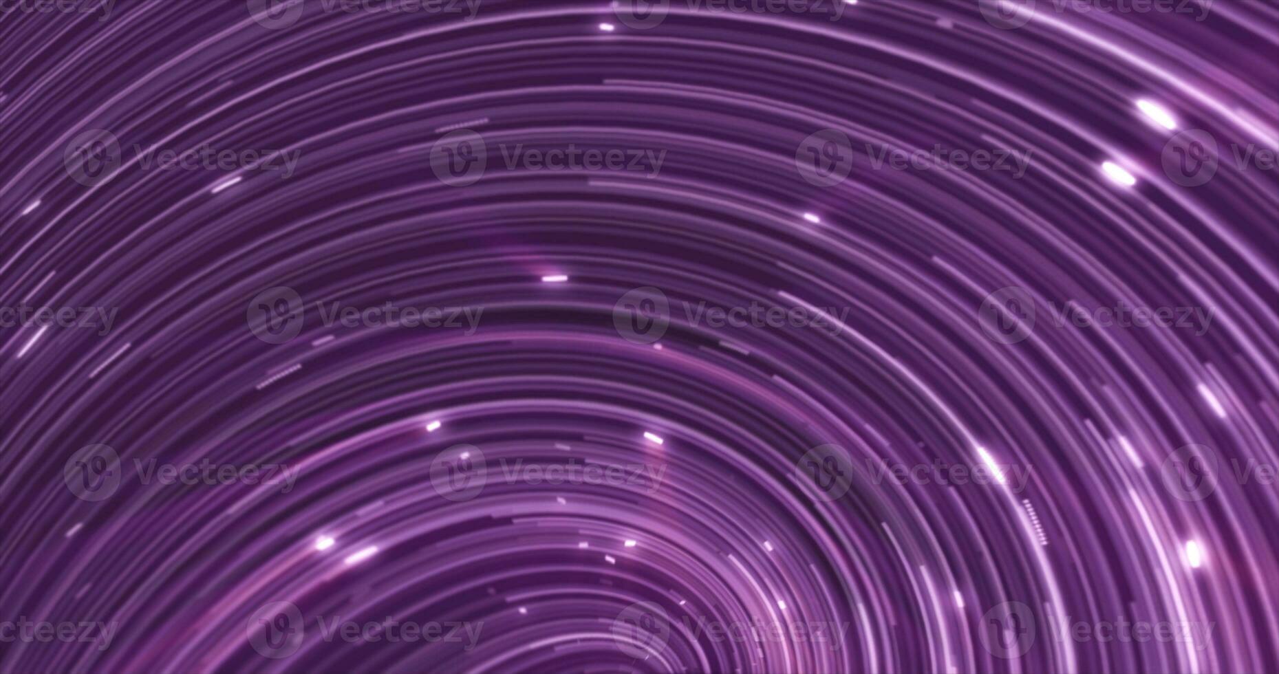 astratto energia viola vorticoso curvo Linee di raggiante magico striature e energia particelle sfondo foto