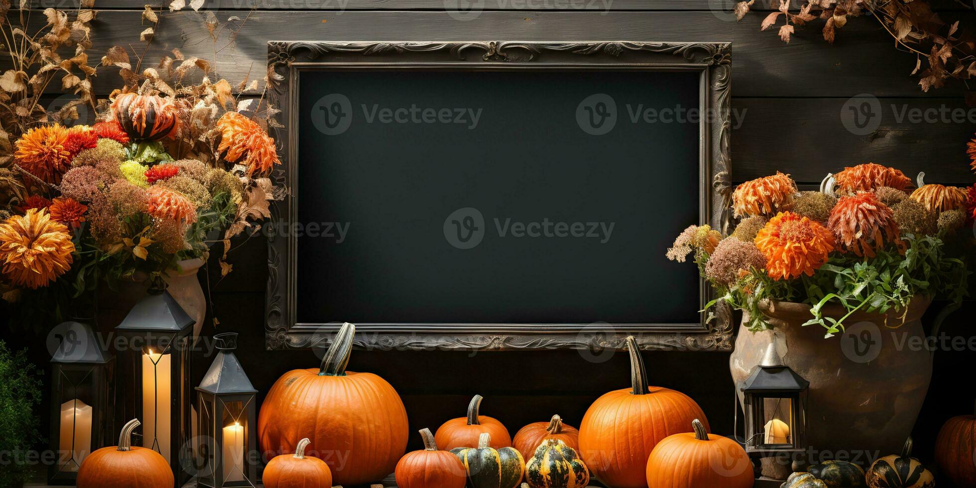 ai generato. ai generativo. Halloween vacanza celebrazione tradizionale sfondo finto su tavola. grafico arte foto