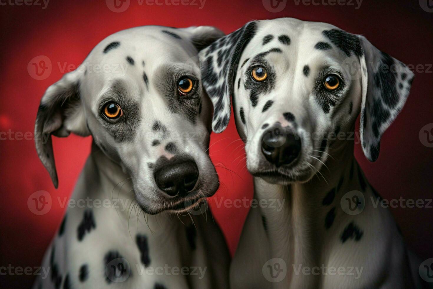 dalmata duo abbracci, in mostra loro commovente legame di amore ai generato foto