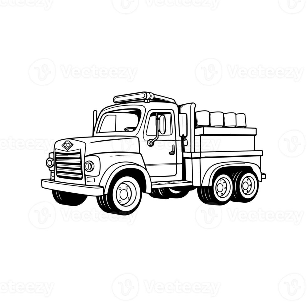camion dei pompieri vettore icona foto