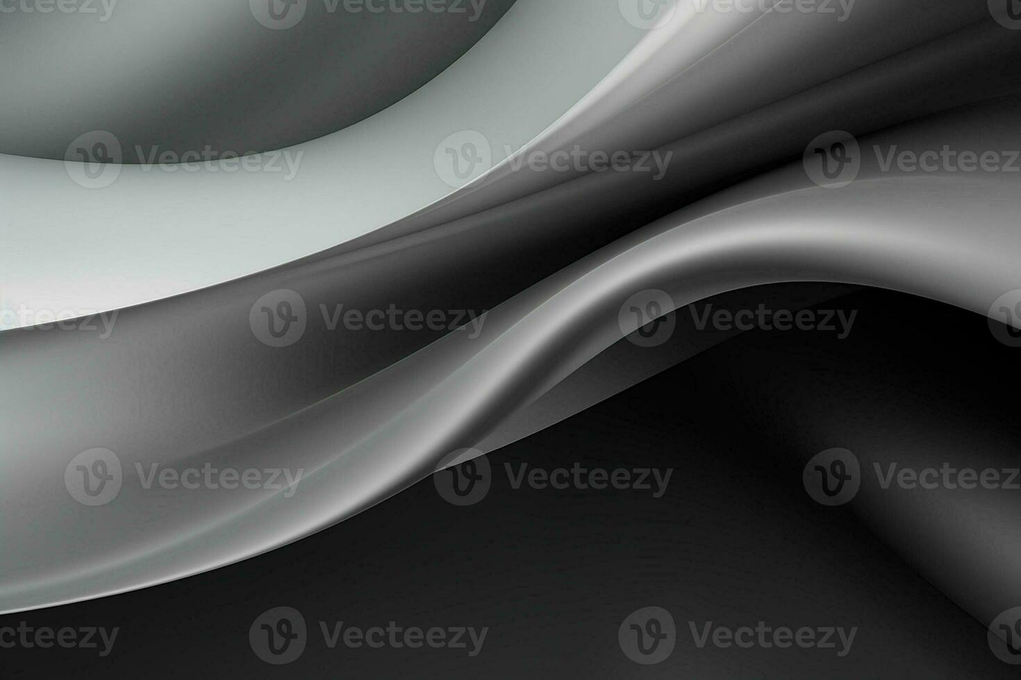 astratto grigio ondulato sfondo. 3d rendering, 3d illustrazione. ai generato professionista foto
