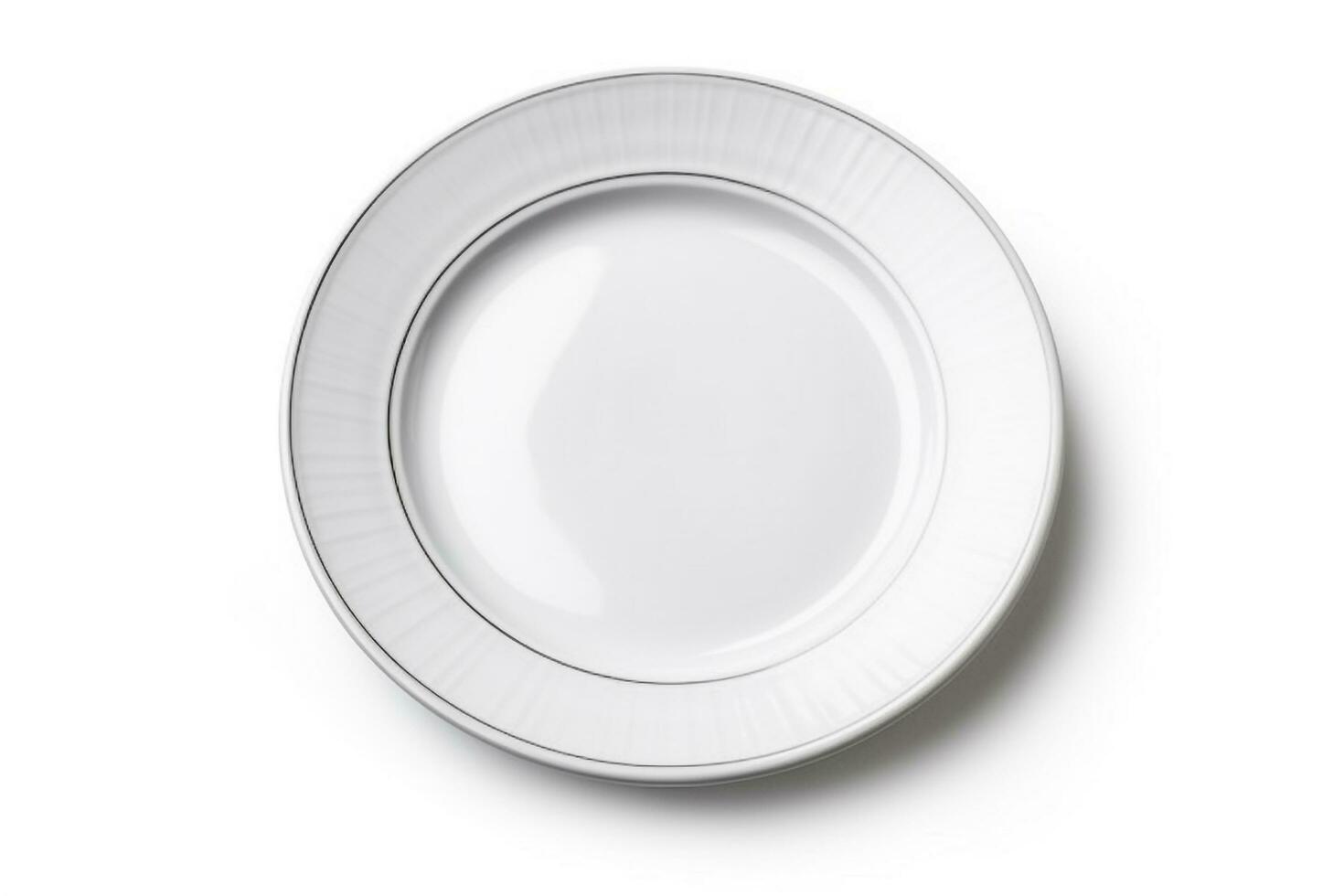 vuoto piatto isolato su bianca background.generative ai. foto
