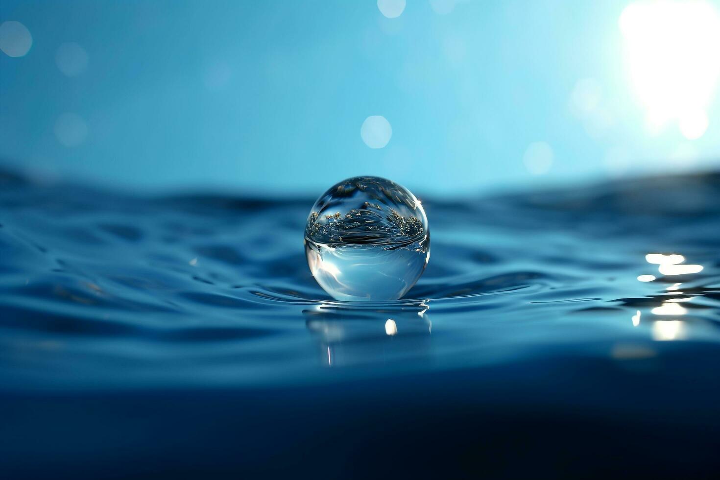 acqua far cadere lancio nel il oceano foto